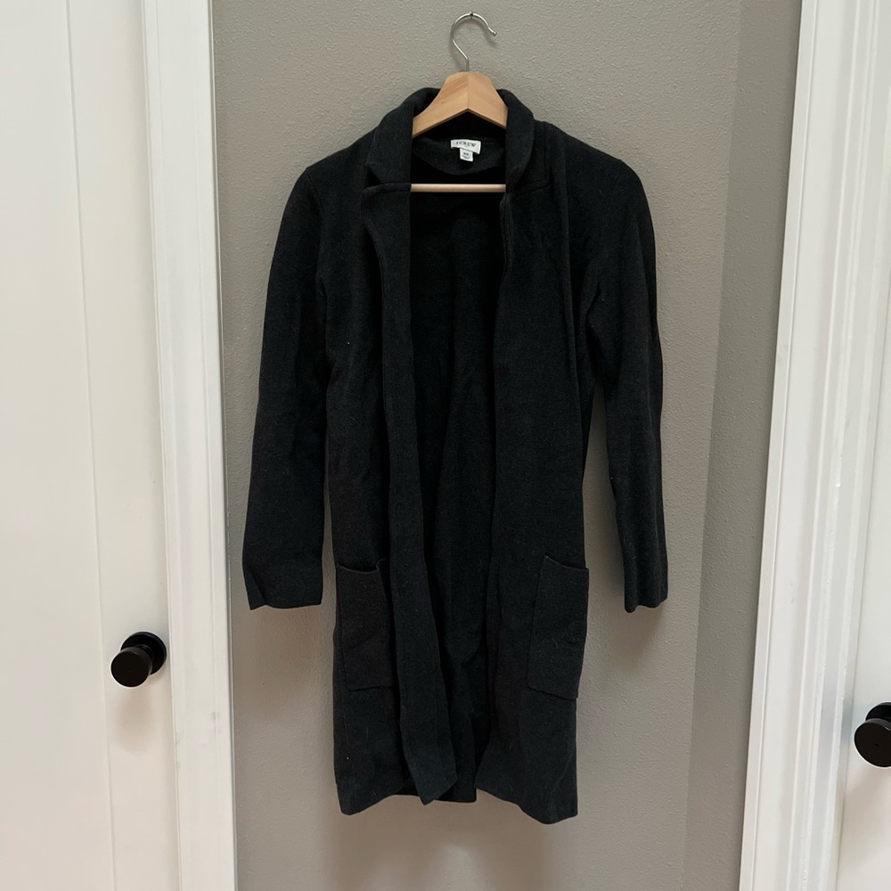Charcoal Grey Jcrew Sweater Coat